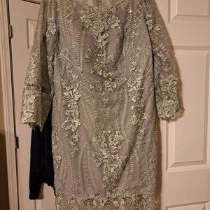JJ's House Silver Lace Dress